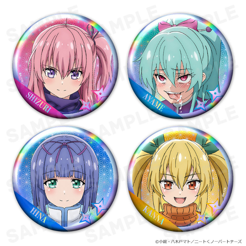 ホログラム缶バッジ4個セット